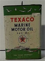Texaco Marine Motor Oil Can