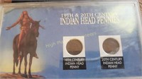 (2) 19th & 20th Century Indian Head Pennies