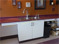 Workstation with Double SS Sink & Faucets