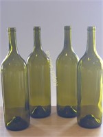 Four Matching Mega Wine Bottles