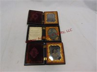 (3) 2.5x3 folding frames with pictures 1856-1857