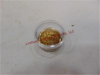 1 Brass button (see pics) in button holder