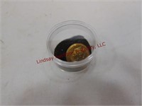 1 Brass button in button holder (see pics)