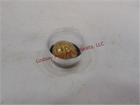 1 Brass button w/ Eagle in button holder