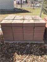 Pallet of Square Weathered Red Pavers