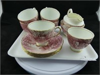 12 PC. SUTHERLAND (ENGLAND) CUPS & SAUCERS