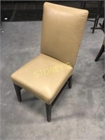 Leather Tan High Back Chair