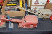 Vtg Wyandotte & Tonka Pressed Steel Shovel Toys