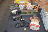 4pc Cast Iron & Tin Register Toys