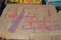 Vtg Marx Cape Canaveral Missile Set in Box