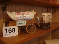 Beam covered wagon bottle - covered wagon bank -