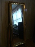 Tilting dressing mirror, mirror is 53" x 21"