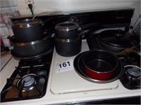 T-fal 9 piece cookware set - frying pans -