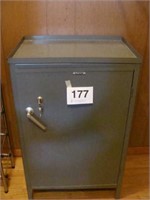 Lyon storage cabinet w/key, 21" x 15" x 34" tall
