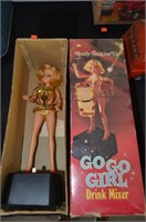 Vtg Go-Go Girl B/O Drink Mixer in Box