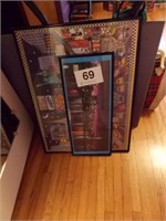 Framed puzzles - variety of picture frames, etc.