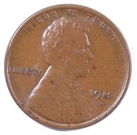 Uncirculated 1915-D Lincoln Cent.