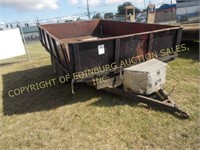 12' T/A DUMP TRAILER W/ METAL REMOVABLE SIDES