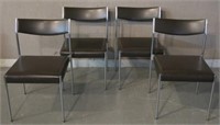 SET OF 4 HARVEY PROBBER SIDE CHAIRS