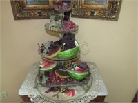 Footed Tray 18" x 12" x 3.25", Pedestal Cake