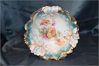 Unmarked RS Prussia Hand Painted Bowl 10.25"