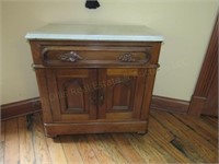 Marble Top Cabinet 28.5" x 16.25" x 28"