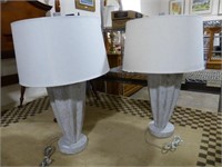 PR. CONTEMPORARY POTTERY BASE TABLE LAMPS