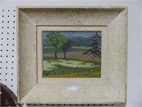 UNSIGNED ALLAN POLLOCK 8" X 10" OIL PAINTING