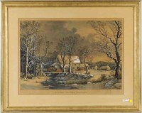 Currier & Ives, "Winter In The Country"