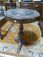 ANTIQUE MARQUETRY INLAID TABLE