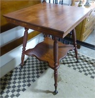24" SQ. PARLOUR TABLE WITH BALL AND CLAW FEET