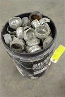 Bucket of Assorted Hydraulic Fittings