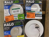 4 Halo LED recessed lighting kits, Parts count