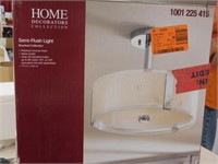 Home Decorators collection semi flush light,