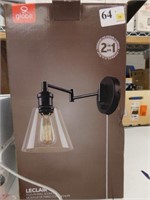New Globe Electric Leclair plug in wall sconce,