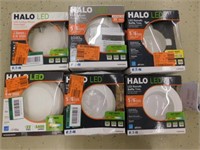 6 Halo LED recessed lighting kits, Parts count