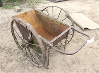 Vintage Wheel Barrow with Steel Wheels