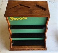 Hanson drill bit point of sale display case