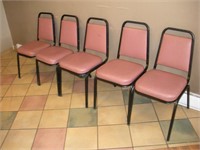 5 Stacking Chairs17 x 16 x 33 Inches 1 Lot