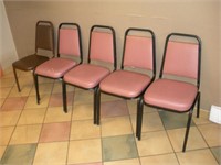 5 Stacking Chairs17 x 16 x 33 Inches 1 Lot