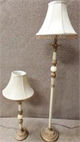 ANTIQUE STYLE STAND LAMP DUO