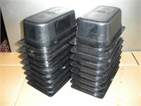 Black Plastic Cambro Containers 6 x 10 x4  1/4 x