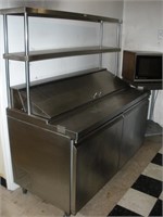 ADCRAFT Refrigerated Prep Station w/ Shelf- Model