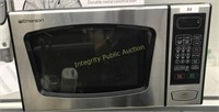 Emerson 0.9cu ft Microwave -used no light stained