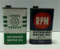 Cities Sevice & RPM Outboard Motor Oil