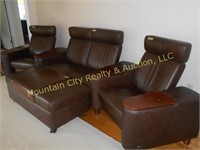 3 Section Love Seat/Chairs