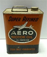 Aero Motor Oil Gallon Metal Container