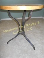 Round Table, Butcher Block Top