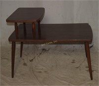 Vintage Mid Century Modern Tiered End Table