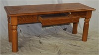 Vintage Solid Wood Narrow Short Sofa Table